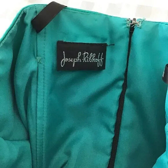 Joseph Ribkoff black velvet strapless ruffle tulle dress crinoline fit & flare 8 - Picture 2 of 16